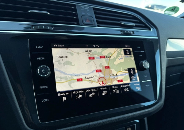 Volkswagen Tiguan cena 143900 przebieg: 109539, rok produkcji 2020 z Poręba małe 466